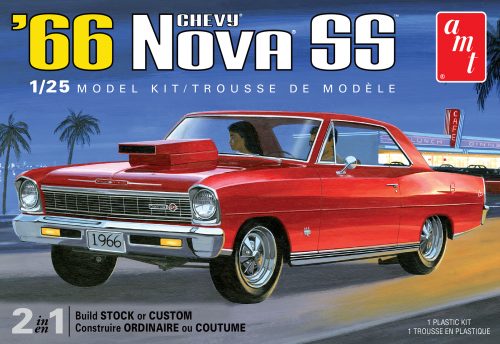 1966 Chevy Nova SS 1/25 Plastic Model Vehicle Kit AMT1198
