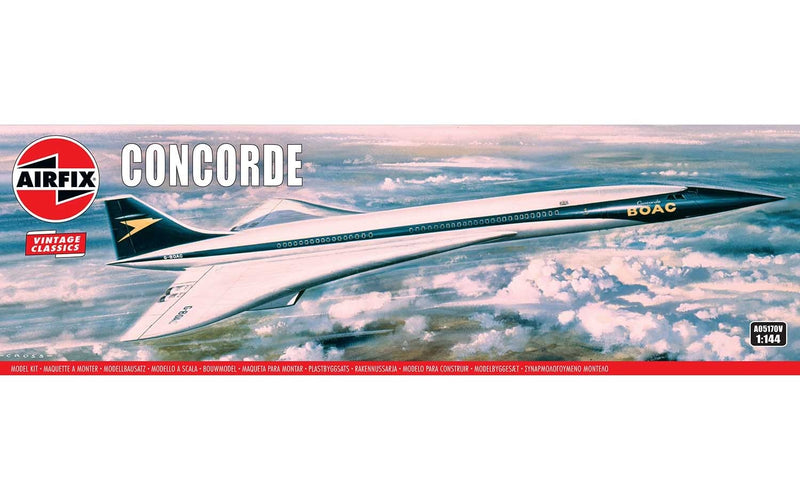 BAC Concorde Supersonic Transpoet 1/144 Scale Plastic Model Kit Airfix 05170