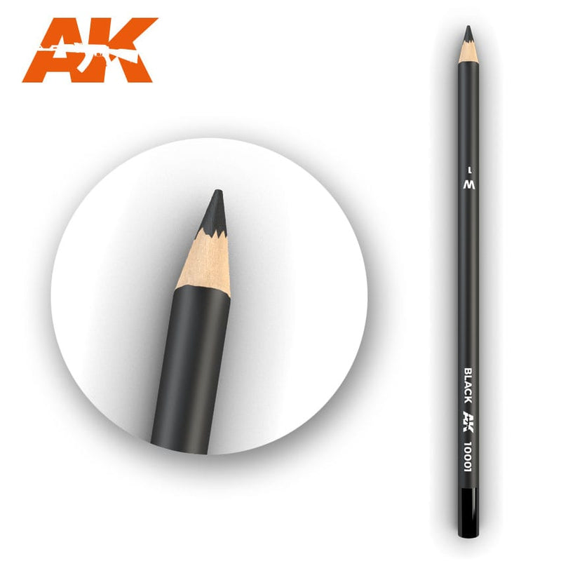 Black Weathering Pencil AK Interactive AK10001