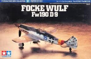 Focke Wulf FW190-D9 Fighter 1/72 scale Plastic Model Aircraft Tamiya 60751