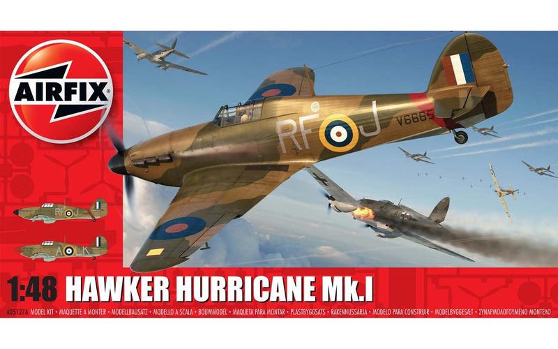 Hawker Hurricane Mk1 1/48 Scale Plastic Model Kit Airfix .5127