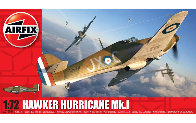Hawker Hurricane Mk1 1/72 Scale  Plastic Model Kit Airfix A01010