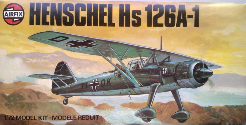 Henschel HS-126 A-1  1/72 Scale Plastic Model Kit Airfix 03028-7