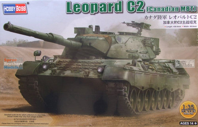 Leopard C2 Canadian MBT 1/35 Scale Plastic Model Kit Hobby Boss 84503