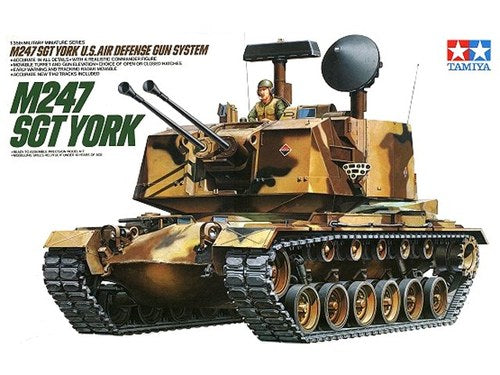 M -247 SGT. York SP AA Armoured Vehicle 1/35 Scale Plastic Model Kit Tamiya 35126