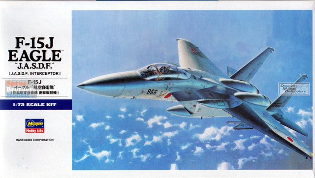 McDonell Douglas F-15J Eagle Fighter 1/72 Scale Plastic Model Kit Hasegawa 01542