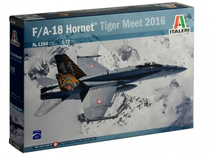 McDonnell Douglas F/A-18 Hornet 1/72 Scale Plastic Model Kit Italeri 1394