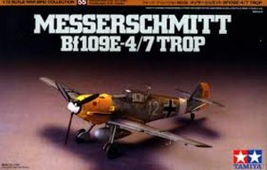 Messerschmitt Bf 109E4-7 Fighter 1/72 Scale Plastic Model Aircraft Tamiya 60755