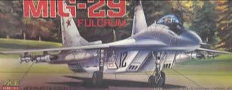 Mikoyan  Mig 29 Fulcrum Fighter 1/72 Scale  Plastic Model Kit ACE 150-02