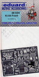 Nakajima Ki-84 Hayate "Frank" Photo Etch Detail Set 1/48 Scale  Eduard 48034