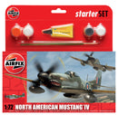 North American P-51D Mustang 1/72 Scale Starter Set Plastic Model Kit Airfix A55107