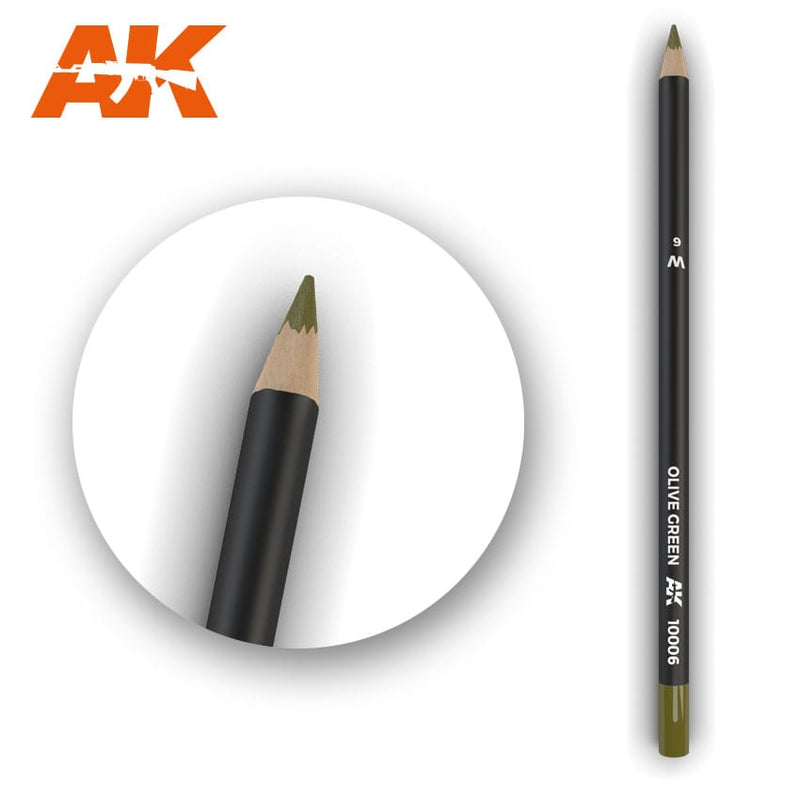 Olive Green Weathering Pencil AK Interactive AK10006