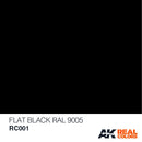 RC001 Flat Black RAL 9005 Acrylic Paint AK Interactive