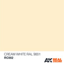 RC002 Cream Whte RAL 9001Acrylic Paint  AK Interactive