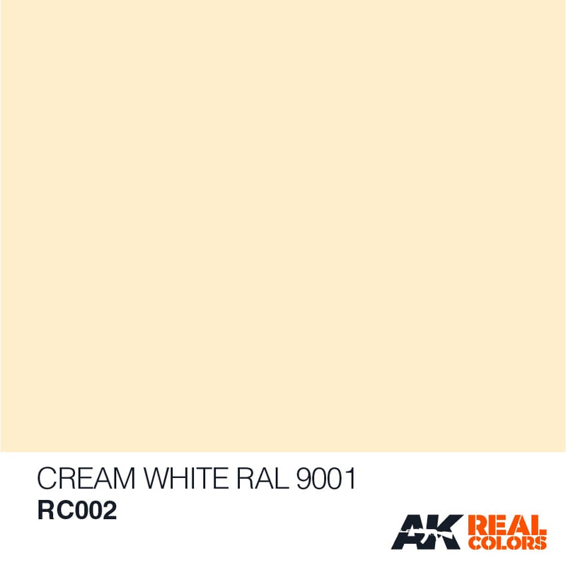 RC002 Cream Whte RAL 9001Acrylic Paint  AK Interactive