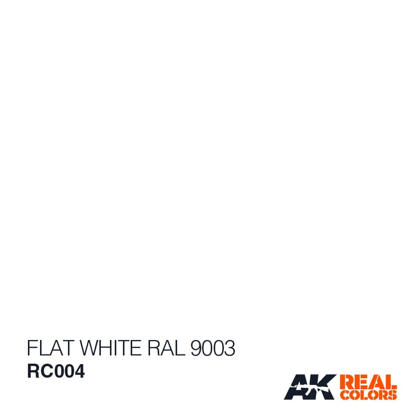 RC004 Flat Whte  RAL 9003 Avrylic Paint AK Interactive