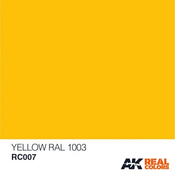 RC007 Yellow  RAL1003 Acrylic Paint AK Interactive