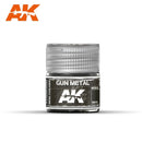 RC015 Gunmetal Metallic Acrylic Paint AK Interactive