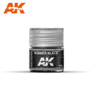 RC022 Rubber Black Acrylic Paint AK Interactive