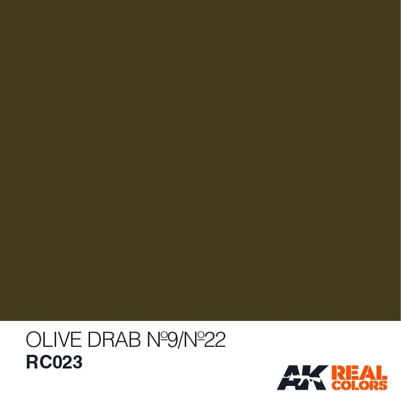 RC023  Olive Drab No, 9/22  Acrylic Paint AK Interactive