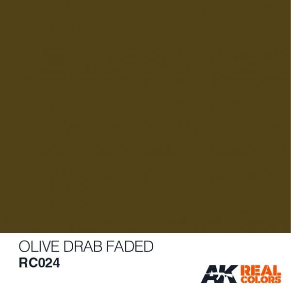 RC024  Olive Dran Faded  Acrylic Paint AK Interactive