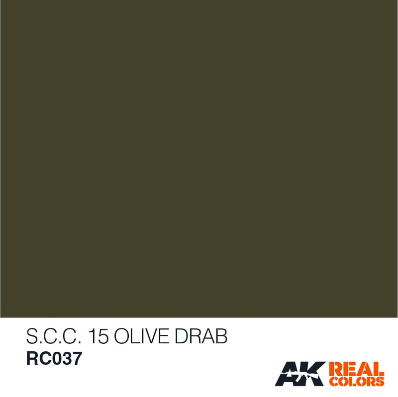 RC037 SCC 15 Oivw Drab Acrylic Paint AK Interactive