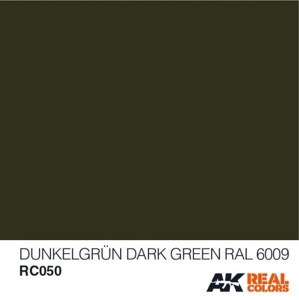 RC050 RAL 6009 DunkelgGrub (Dark Green) Acrylic Paint AK Interactive