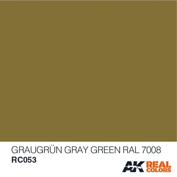 RC053 RAL7008 Graugrun (Grey Green) Acrylic Paint AK Interactive