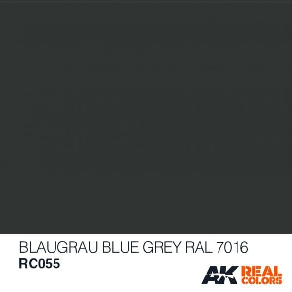 RC055 RAL7016  Blaugrau (Blue Grey) Acrylic Paint AK Interactive