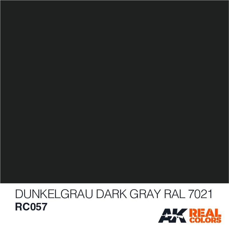 RC057 RAL7021  Dunkelgrau (Dark Grey) Acrylic Paint AK Interactive