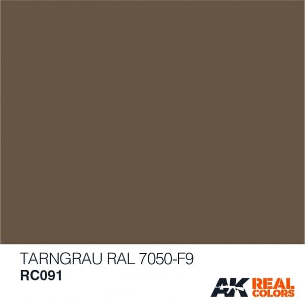 RC091 RAL 7050-F9 Targrau Camouflage Grey) Acrylic Paint AK Interactive