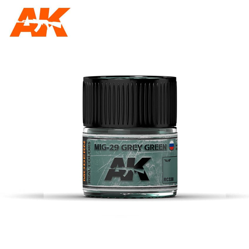 RC338 MIG 29 Grey Green Acrylic Paint AK Interactive
