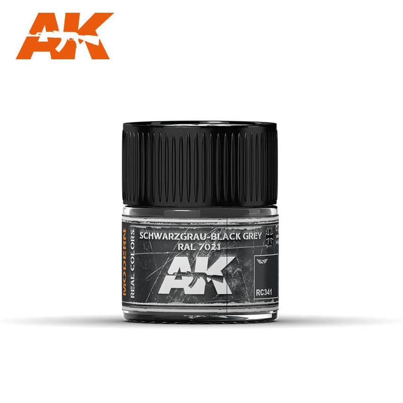 RC341 RAL 7021 Schwarzgrau (Blkack Grey) Acrylic Paint AK Interactive