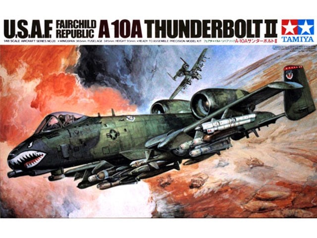 Republic A-10A Thunderbolt ll 1/48 Scale Plastic Model Aircraft Tamiya 61028