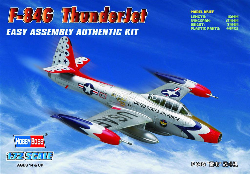 Republic F-84G Thunderjet 1/72 Scale Plastic Model Kit Hobby Boss 80247