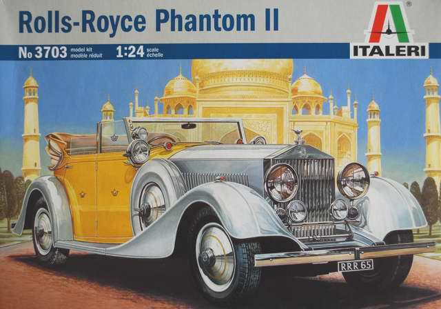 Rolls Royce Ohantom ll Car 1/24 Scale Plastic Model Kit Italeri 3703