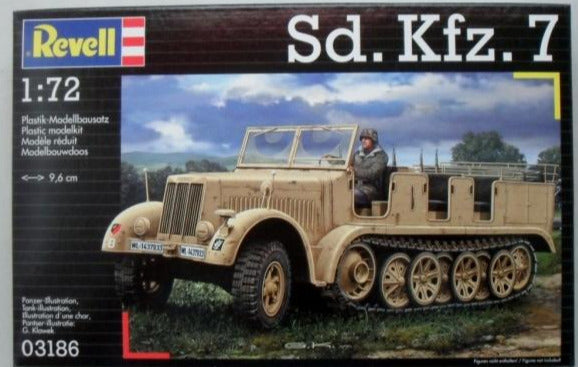 Sd.Kfz 7 Half Track Personell Carrier 1/72 Scale Plastic Model Kit Revell 03186