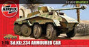 SdKKfz. 234 Armoured Car 1/76 Scale Plastic Model Kit Airfix A01311