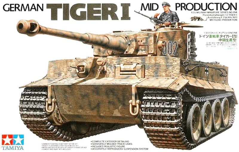 Sdkfz.181 Tiger l Tank 1/35  Scale Plastic Model Kit Tamiya 35194