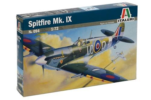 Supermarine Spitfire MK lX 1/72 Scale Plastic Model Kit Italeri 094