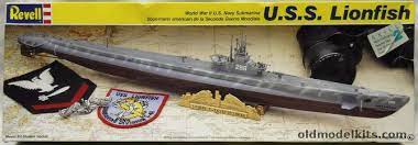 USS Lionfish  Balao Class Submarine 1/180 Scalw plastic Model Kit Revell 5228