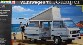 Volkswagen T3 Camper 1/24 Scale Plastic Model kit Revell 07344