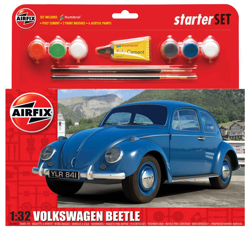 Volswagen Beetle Limousine 1/32 Scale Plastic Model Starter Kit Airfix A55207