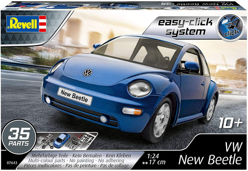 Volswagen New Beetle 1/24 Scale Plastic Modle Kit Revell 07043