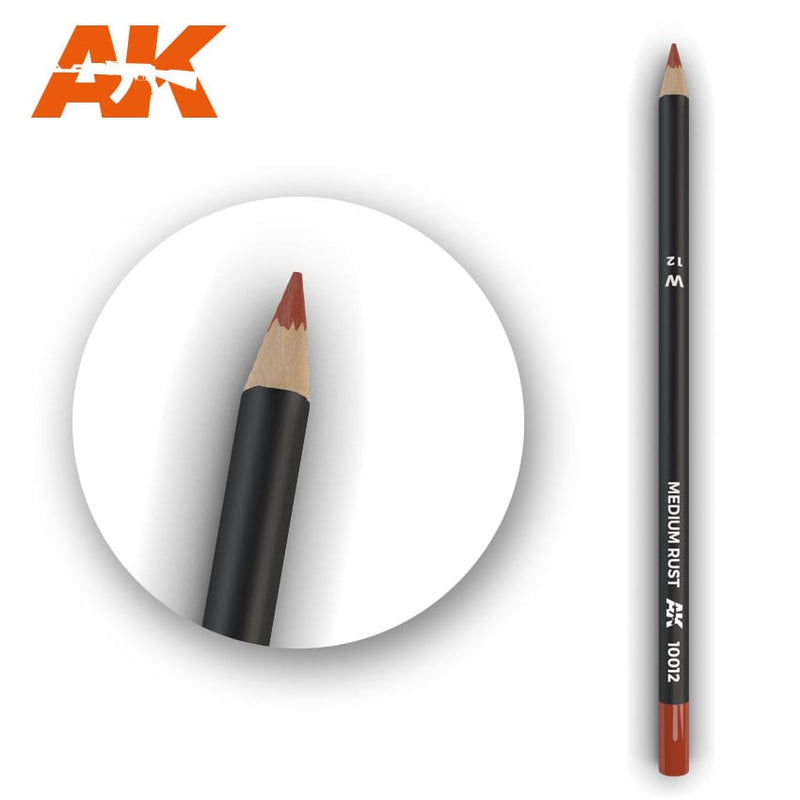 medium Rust Weathering Pencil AK Interactive AK10012