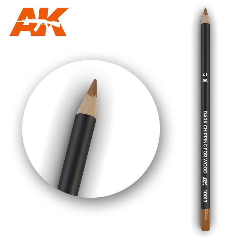 Dark Chipping for Wood Weathering Pencil AK Interactive AK10017