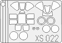 Grumman F5F Hellcat Canopy Mask Set 1/72 Scale  Eduard XS022
