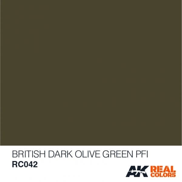 RC042 British Dark Olive Green PFI  Acrylic Paint AK Interactive