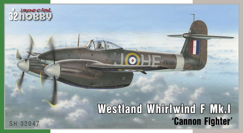 Westland Whirlwind Fighter 1/32 Scale Plastic Model Kit Special Hobby 32047