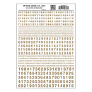 Gothic  R.R. Gold Numbers